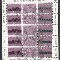 Schweiz, 1982, Kleinbogen, Mi.-Nr. 1214-1215, gestempelt