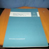 mercedes Handbuch Neuerungen Personenwagen Oktober 1986 und Modelljahr 1987 ch s x