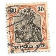 Briefmarke Deutsches Reich 1905 - 30 Pfennig - Michel Nr. 89 I