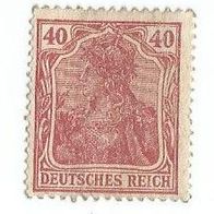 Briefmarke Deutsches Reich 1905 - 40 Pfennig - Michel Nr. 90 I - Ungestempelt