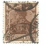 Briefmarke Deutsches Reich 1915 - 3 Pfennig - Michel Nr. 84 II - Kriegsdruck