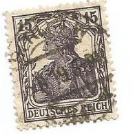 Briefmarke Deutsches Reich 1917 - 15 Pfennig - Michel Nr. 101