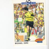 Panini Action Cards Fussball 1992/93 Michael Zorc Borussia Dortmund Nr 56
