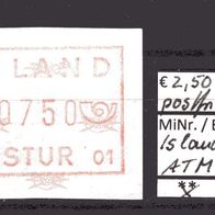 Island 1983 Automatenmarke MiNr. 1 (750 A) postfrisch