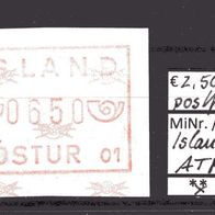 Island 1983 Automatenmarke MiNr. 1 (650 A) postfrisch