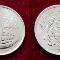 14273(1) 20 Pesewas (Ghana / Kakao) 2007 in UNC ....... von * * * Berlin-coins * * *