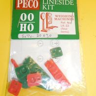00 H0 PECO LK-22 4 Waagen Weighing Machines aus Plastik Packung ungeöffnet