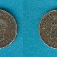 Großbritannien 6 Pence 1947