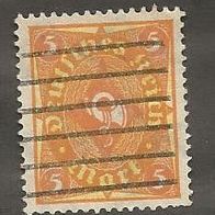 Briefmarke Deutsches Reich 1922 - 5 Mark - Michel Nr. 205 W