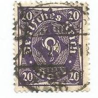 Briefmarke Deutsches Reich 1922 - 20 Mark - Michel Nr. 207 P