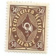 Briefmarke Deutsches Reich 1922 - 30 Mark - Michel Nr. 208 W - ungestempelt