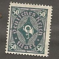 Briefmarke Deutsches Reich 1922 - 50 Mark - Michel Nr. 209 W ungestempelt