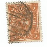 Briefmarke Deutsches Reich 1922 - 5 Mark - Michel Nr. 227
