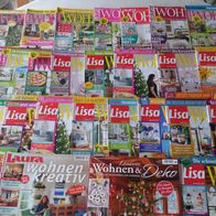 Wohnzeitschriften Lisa, Laura und Landidee Wohnen & Deko usw.