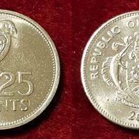 10395(4) 25 Cents (Seychellen / Papagei) 2003 in unc- .. von * * * Berlin-coins * * *