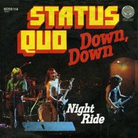 Status Quo - Down Down / Night Ride - 7" - Vertigo 6059 114 (D) 1974