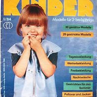 Kindermode "3 bis 6" 1984-01 Zeitschrift DDR