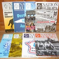 Nation und Europa - Deutsche Monatshefte - 1988/89, 8 Hefte