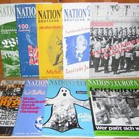 Nation und Europa - Deutsche Monatshefte - 1996,1998,1999,2000 - 9 Hefte