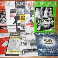 Nation und Europa - Deutsche Monatshefte - 2001, 9 Hefte