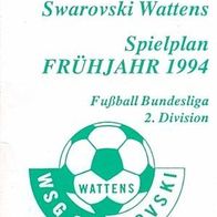 Termin-Kalender WSG Swarovski Wattens 1994 Spielplan Fußball Österreich Tirol