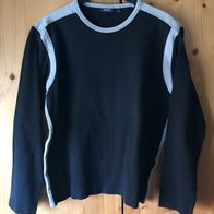 schwarz/ beiges Sweatshirt Gr. M (170) - (5003)