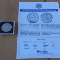 Kaiserreich 3 Mark Preussen 1911 A mit Zertifikat (Silber)