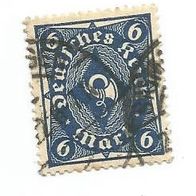 Briefmarke Deutsches Reich 1922 - 6 Mark - Michel Nr. 228 P
