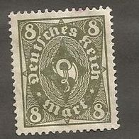 Briefmarke Deutsches Reich 1922 - 8 Mark - Michel Nr. 229 P - ungestempelt
