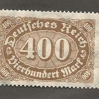 Briefmarke Deutsches Reich 1923 - 400 Mark - Michel Nr. 250 - ungestepelt