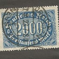 Briefmarke Deutsches Reich 1923 - 2000 Mark - Michel Nr. 253