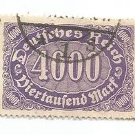 Briefmarke Deutsches Reich 1923 - 4000 Mark - Michel Nr. 255