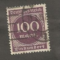 Briefmarke Deutsches Reich 1923 - 100 Mark - Michel Nr. 268