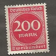 Briefmarke Deutsches Reich 1923 - 200 Mark - Michel Nr. 269 - ungestempelt