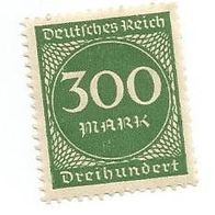 Briefmarke Deutsches Reich 1923 - 300 Mark - Michel Nr. 270 - ungestempelt