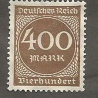 Briefmarke Deutsches Reich 1923 - 400 Mark - Michel Nr. 271 - ungestempelt