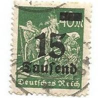 Briefmarke Deutsches Reich 1923 - 8000 Mark - Michel Nr. 279
