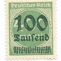 Briefmarke Deutsches Reich 1923 - 100000 Mark - Michel Nr. 290 - ungestempelt