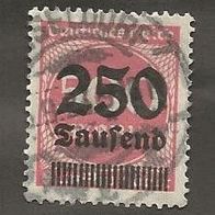 Briefmarke Deutsches Reich 1923 - 250000 Mark - Michel Nr. 295
