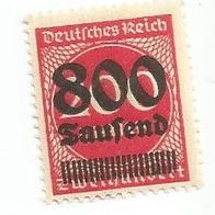 Briefmarke Deutsches Reich 1923 - 800000 Mark - Michel Nr. 303 A - ungestempelt