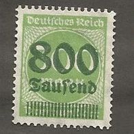 Briefmarke Deutsches Reich 1923 - 800000 Mark - Michel Nr. 304 A - ungestempelt