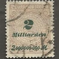 Briefmarke Deutsches Reich 1923 - 2 Milliarden Mark - Michel Nr. 326 A