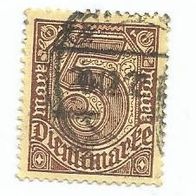 Briefmarke Deutsches Reich DM 1920 - 5 Mark - Michel Nr. 33