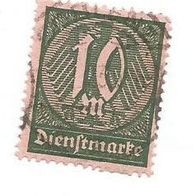 Briefmarke Deutsches Reich DM 1921 - 10 Mark - Michel Nr. 68