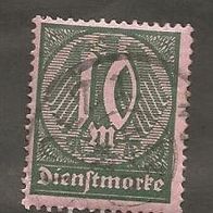 Briefmarke Deutsches Reich DM 1921 - 10 Mark - Michel Nr. 71