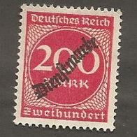 Briefmarke Deutsches Reich DM 1923 - 200 Mark - Michel Nr. 78