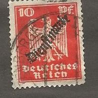 Briefmarke Deutsches Reich DM 1924 - 10 Pfennig - Michel Nr. 107