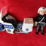 Playmobil Polizist und Motorrad