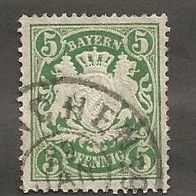 Briefmarke Altdeutschland Bayern 1881 - 5 Pfennig - Michel Nr. 48