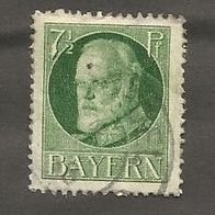 Briefmarke Altdeutschland Bayern 1916 - 7 1/2 Pfennig - Michel Nr. 113 A
